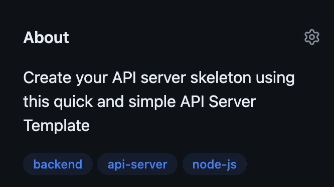 API Server Template